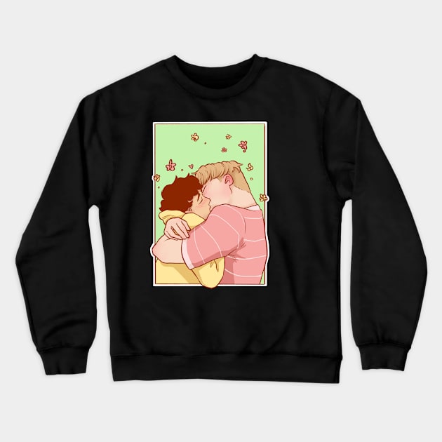 Nick and Charlie - heartstopper comic Crewneck Sweatshirt by daddymactinus